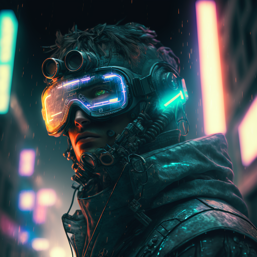 Cyberpunk City Characters - Midjourney prompt
