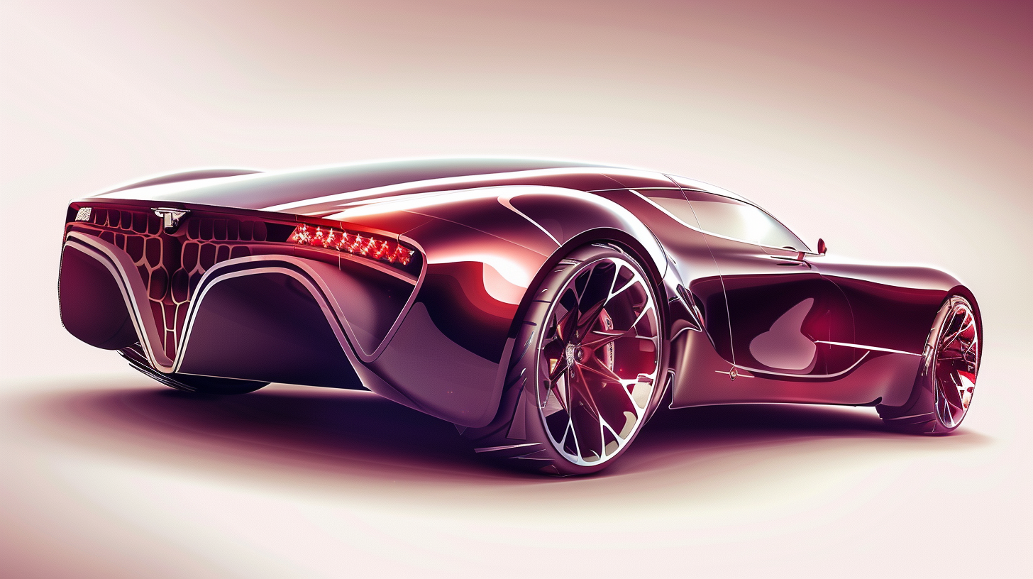 Futuristic concept car  - Midjourney prompt