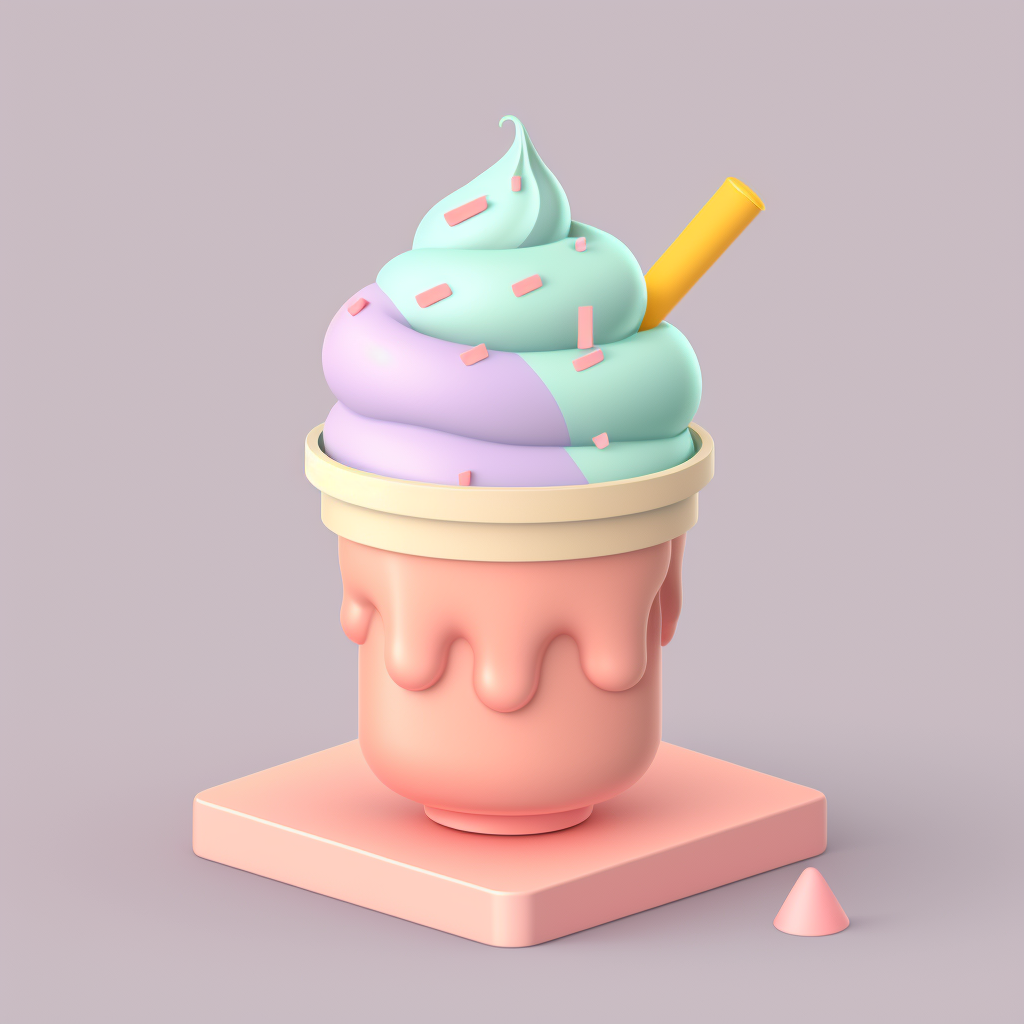 Cute Icons 3D Collections - Midjourney prompt